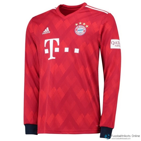 Bayern Munich Trikot Heim ML 2018-19 Rote Fussballtrikots Günstig